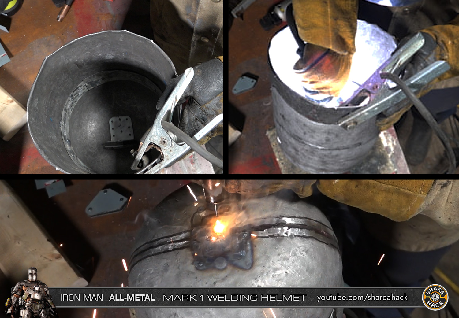 Welding In Clamshell Supports