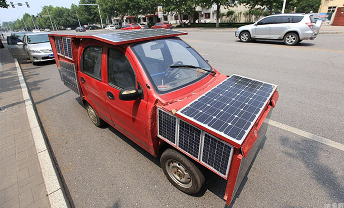 The funniest-looking DIY solar powered car found in China – ShareAHack.com