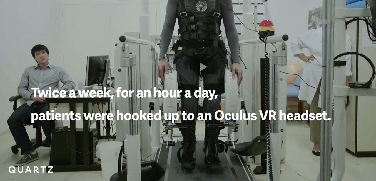 Virtual Reality can help train paraplegics to regain movement and walk again